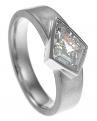 Fairtrade Satinised Diamond Ring