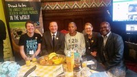 With Jason McCartney MP, Julio (banana farmer from Columbia), Holly Lynch MP and Patrick (tea farmer from Kenya)