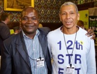 Julio (right) with Patrick Kaberia at Fairtrade APPG launch. Credit: Fairtrade Foundation