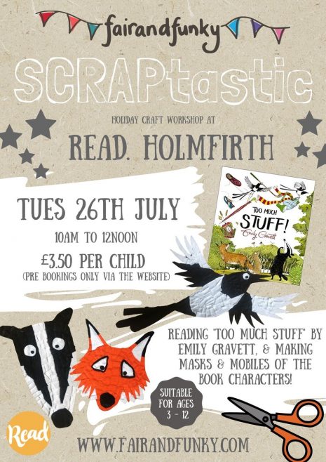 SCRAPtastic Stories Workshop at READ bookshop – 26th July 10am